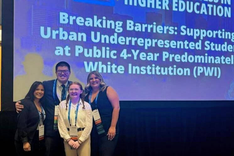BC Scholar student presenters and staff at NASPA conference